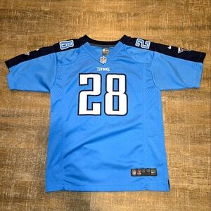 NFL Nike On Field Tennessee Titans Chris Johnson #28 Jersey Youth Large